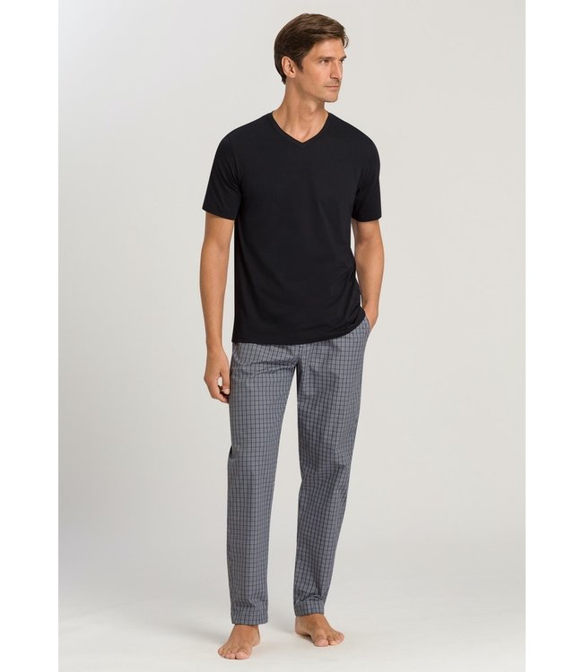 Hanro Living Shirt V-Neck Black 075051)