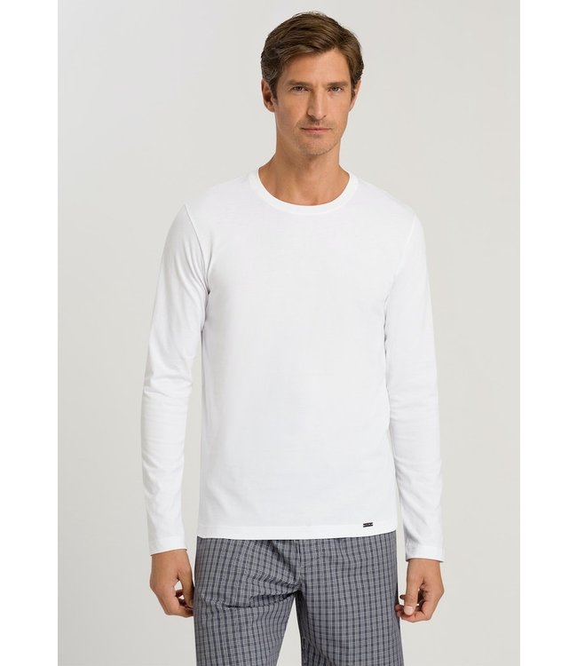 Hanro Living Shirts Long Sleeve White (075053)