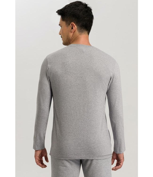 Living Shirts Long Sleeve Grey Melange (075053)