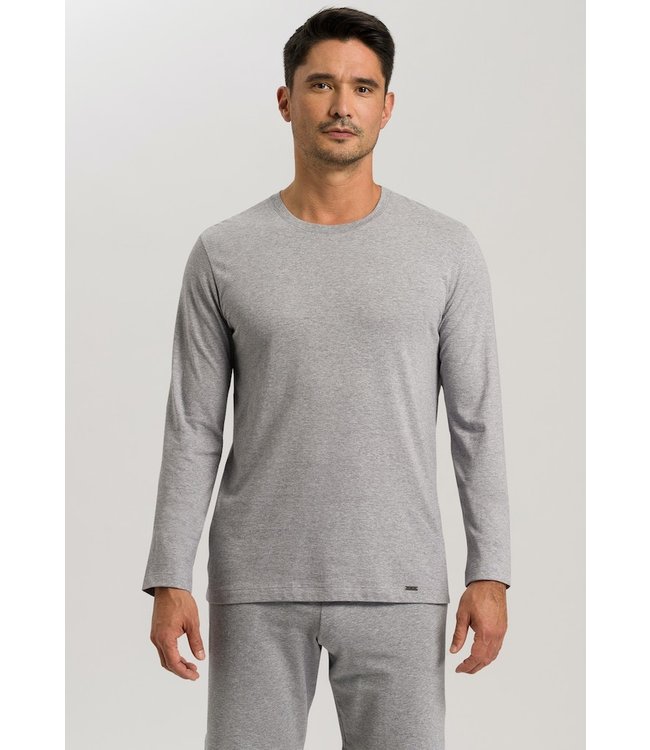 Living Shirts Long Sleeve Grey Melange (075053)