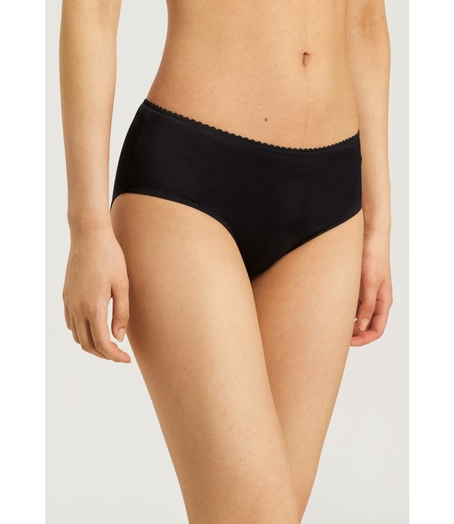 Hanro Satin Deluxe Panty Maxi Black (071061)