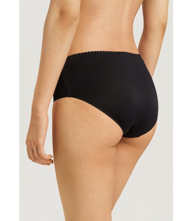Hanro Satin Deluxe Panty Maxi Black (071061)