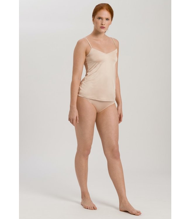 Satin Deluxe Spaghetti Top Natural (071063)