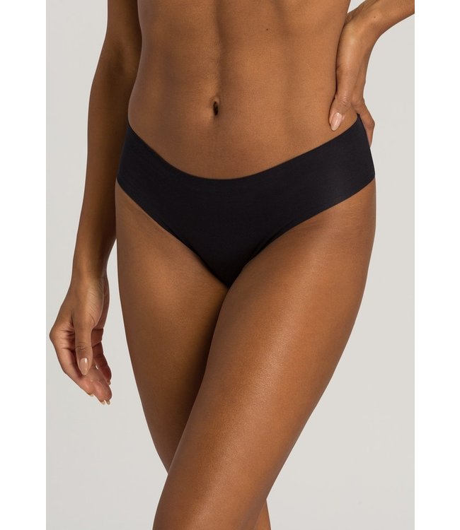 Invisible Cotton Midi Brief Black (071227)