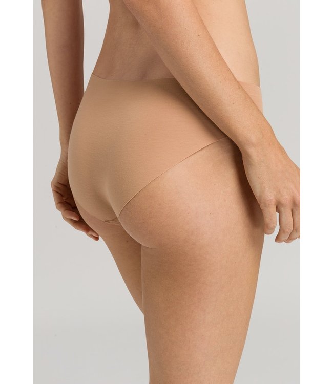 Invisible Cotton Midi Brief Beige (071227)