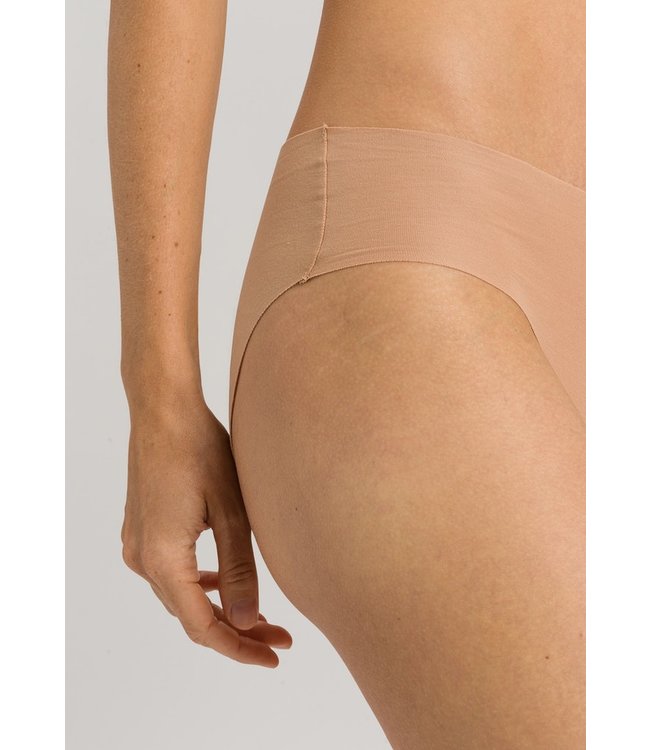 Invisible Cotton Midi Brief Beige (071227)
