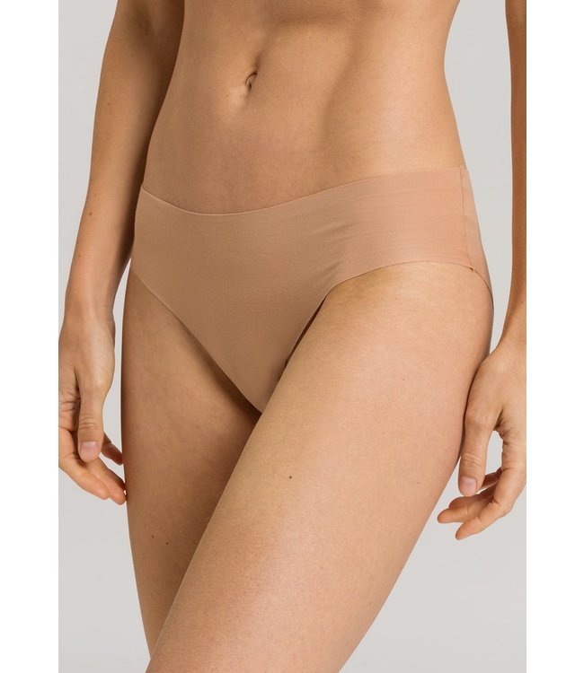 Invisible Cotton Midi Brief Beige