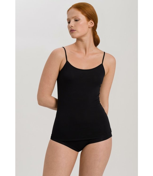 Soft Touch Spaghetti Top Black (071256)