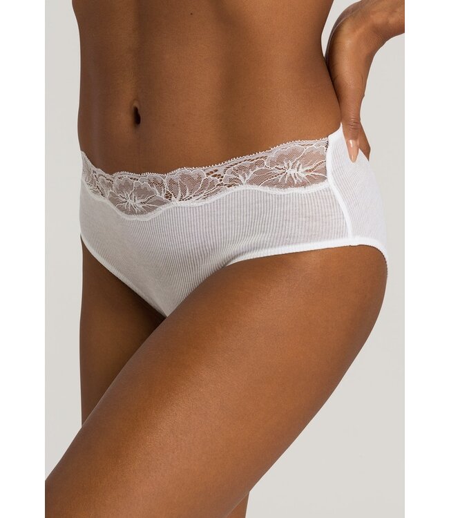 Lace Delight Midi Brief White (LAST ITEMS)