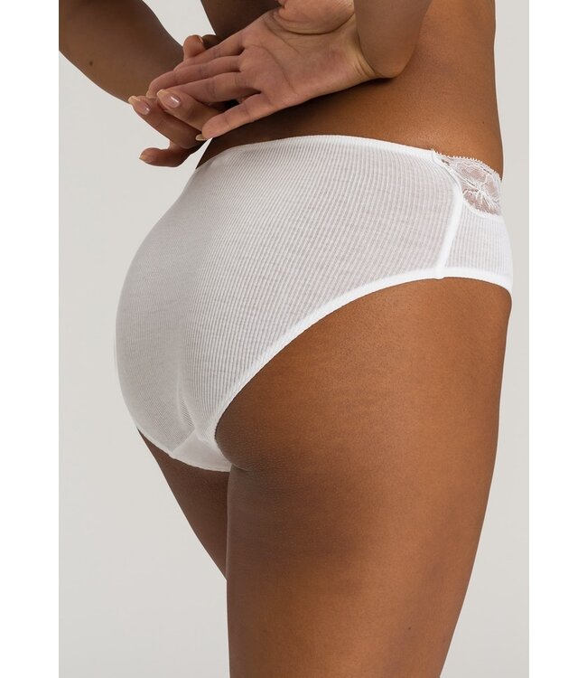 Lace Delight Midi Brief White (071378)