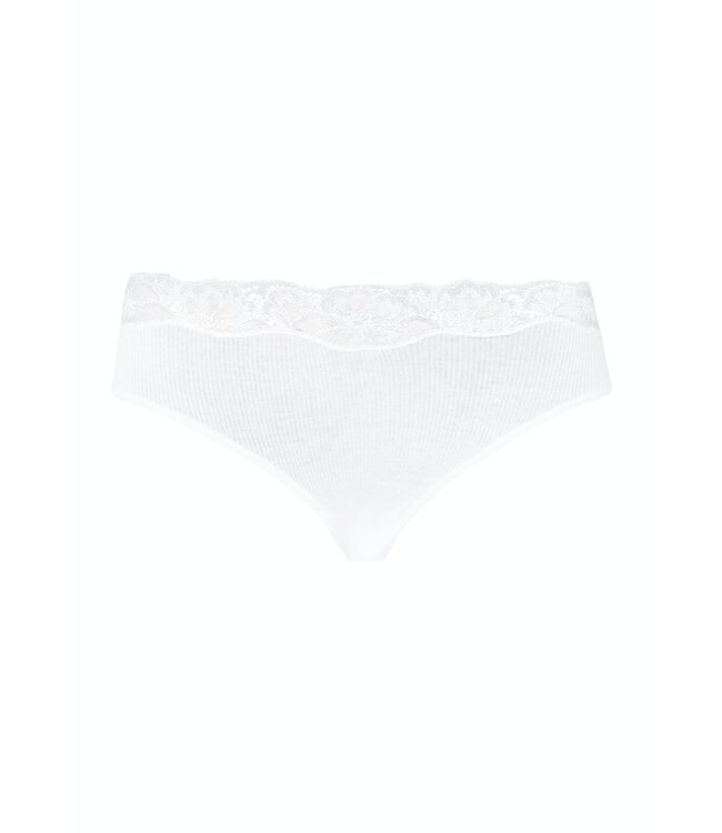 Lace Delight Midi Brief White (071378)