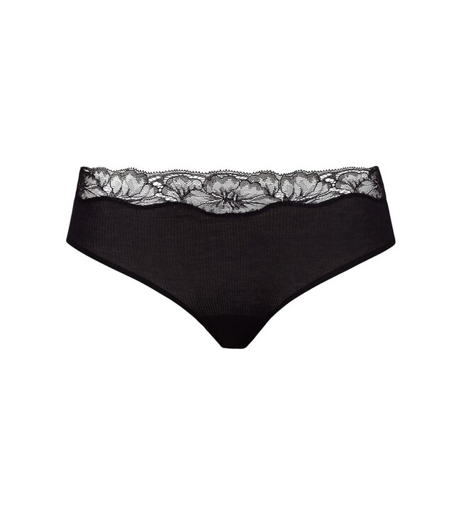 Lace Delight Midi Brief Black (071378)