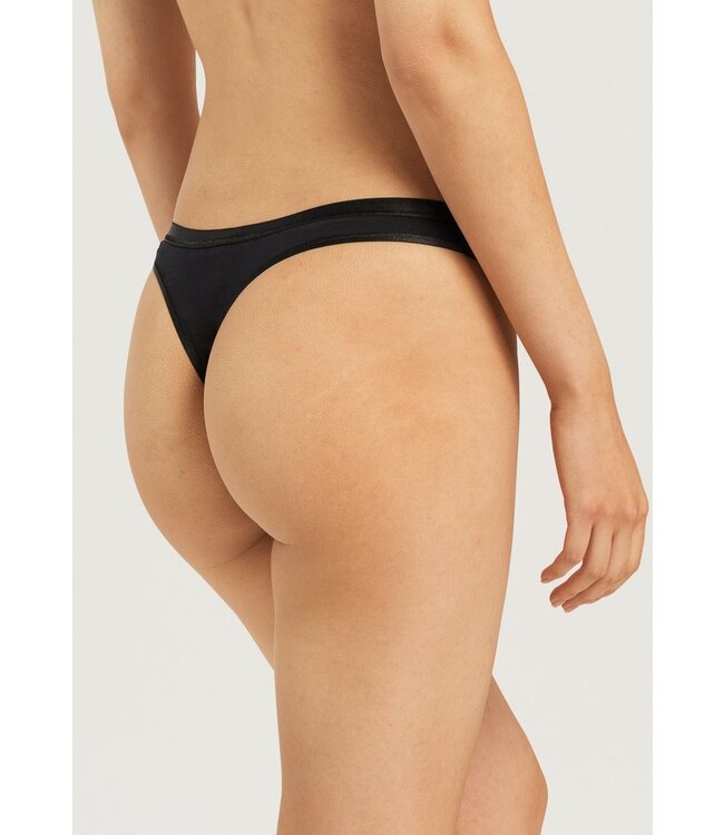 Cotton Sensation Thong Black (071402)