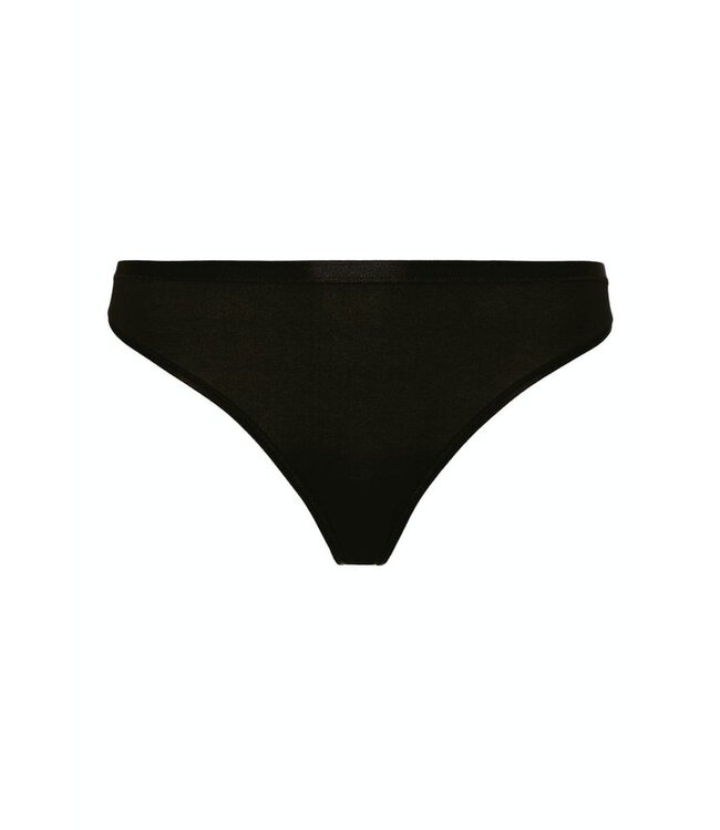 Cotton Sensation Thong Black (071402)