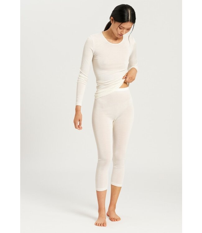 Hanro Woolen Silk Long Sleeve Cygne (071409)