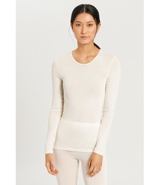 Hanro Woolen Silk Long Sleeve Cygne