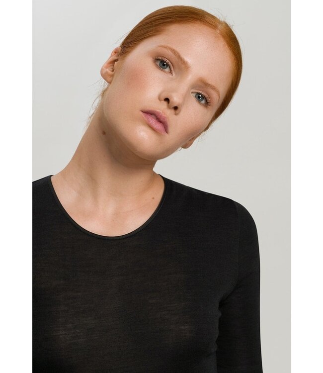 Woolen Silk Long Sleeve Black (071409)