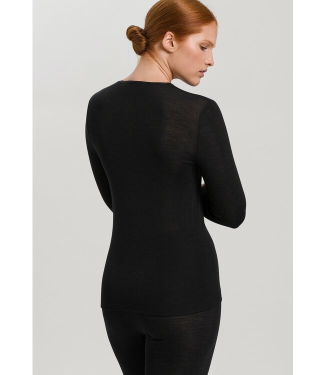 Woolen Silk Long Sleeve Black (071409)