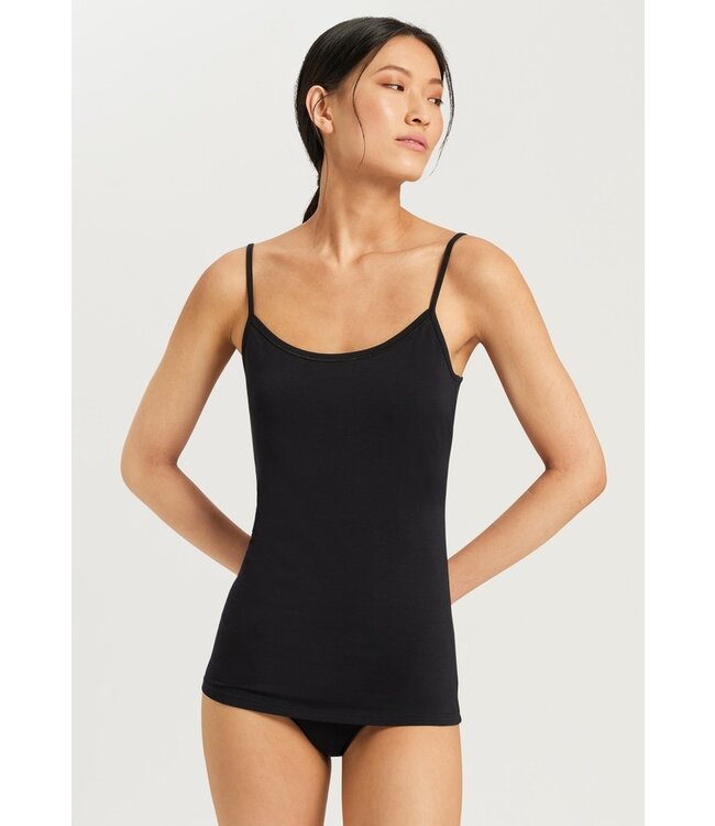 Cotton Sensation Spaghetti Top Black (LAST ITEMS)