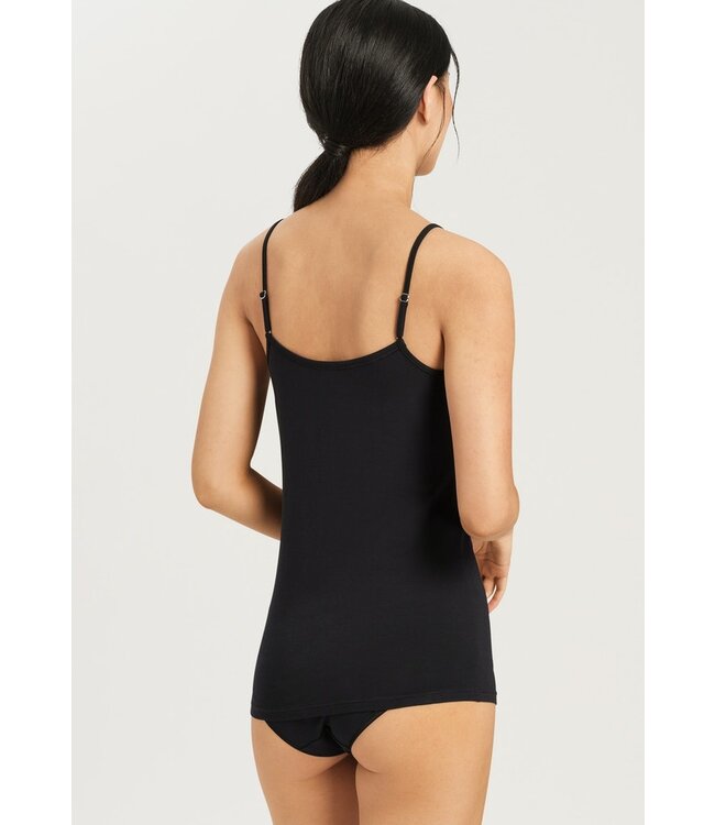 Cotton Sensation Spaghetti Top Black (071412)