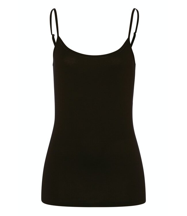 Cotton Sensation Spaghetti Top Black (071412)