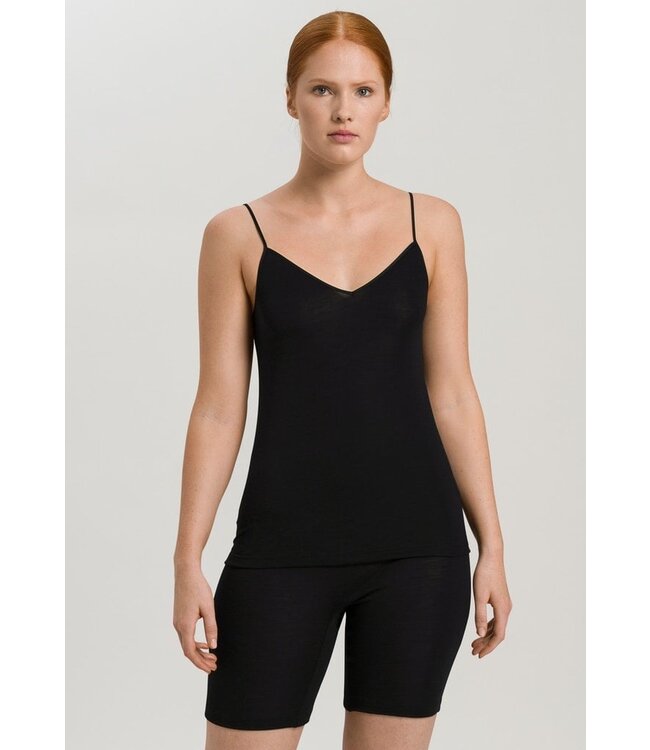 Woolen Silk Spaghetti Top Black (071415)