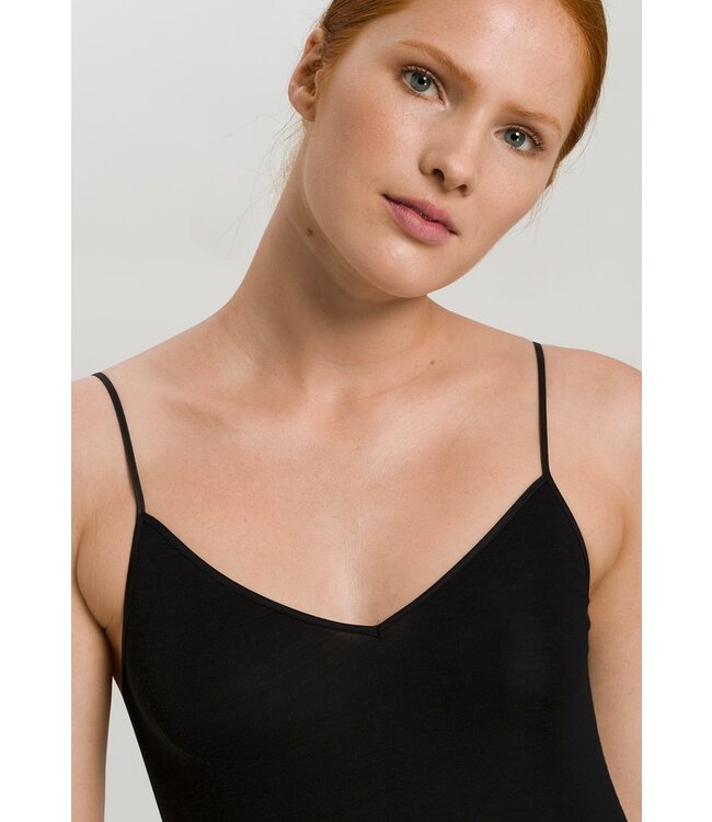Woolen Silk Spaghetti Top Black (071415)