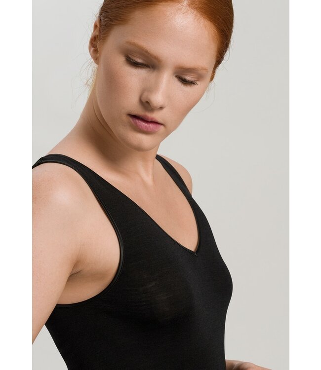 Woolen Silk Tank Top Black (071416)