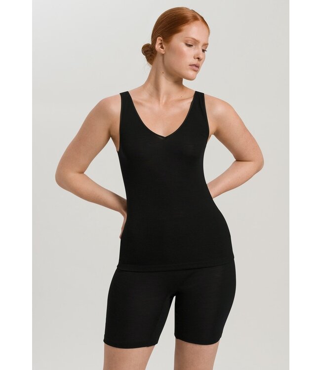 Woolen Silk Tank Top Black (071416)