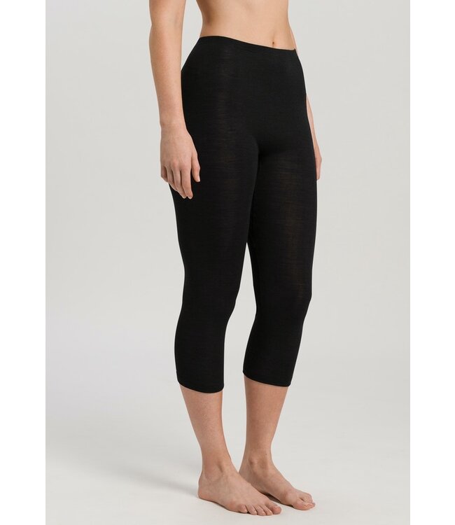 Woolen Silk Crop Legging Black (071419)