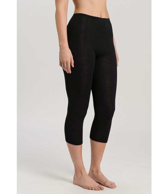 Woolen Silk Crop Legging Black (LAST ITEMS)