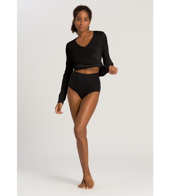 Woolen Silk Maxi Brief Black (071420)