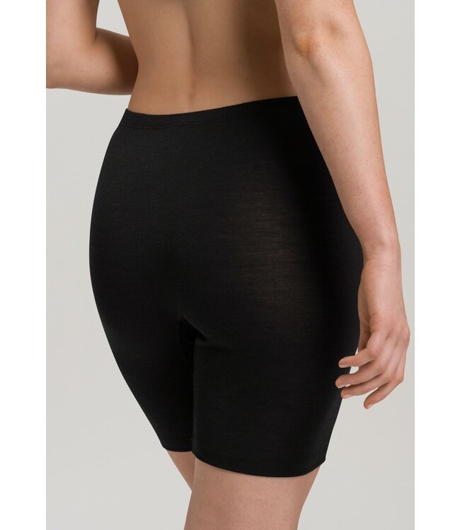 Woolen Silk Shortleg Pants Black (071421)