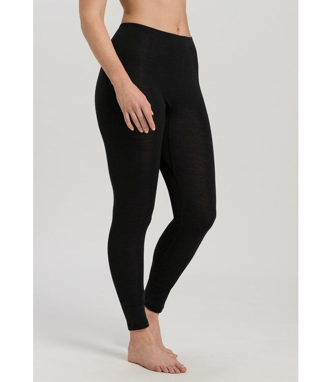 Woolen Silk Leggings Black