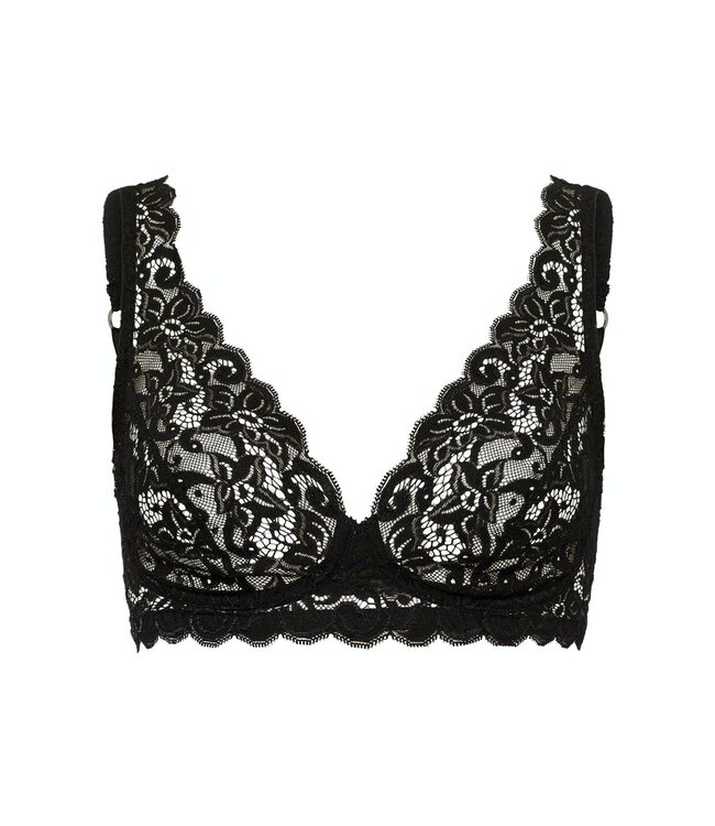 Moments Lace Soft Bra Black (071465)