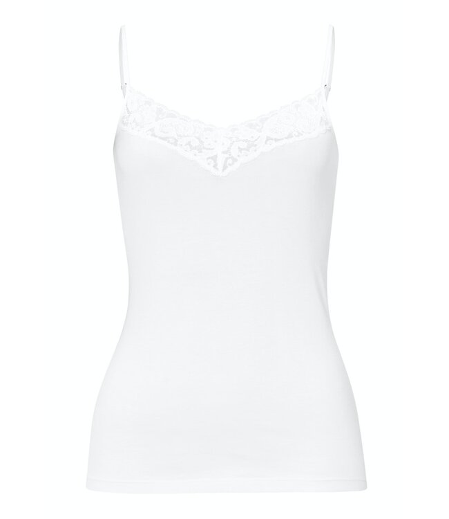 Moments Spaghetti Top V-Neck White (071485)