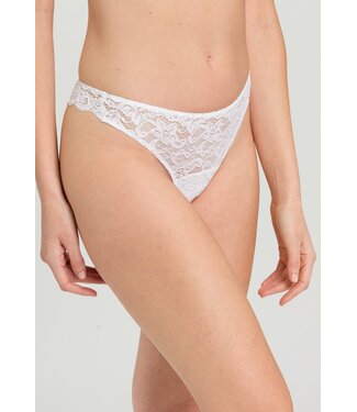 Moments Lace Thong White
