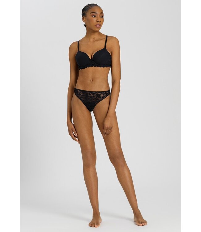Moments Lace Thong Black (071507)