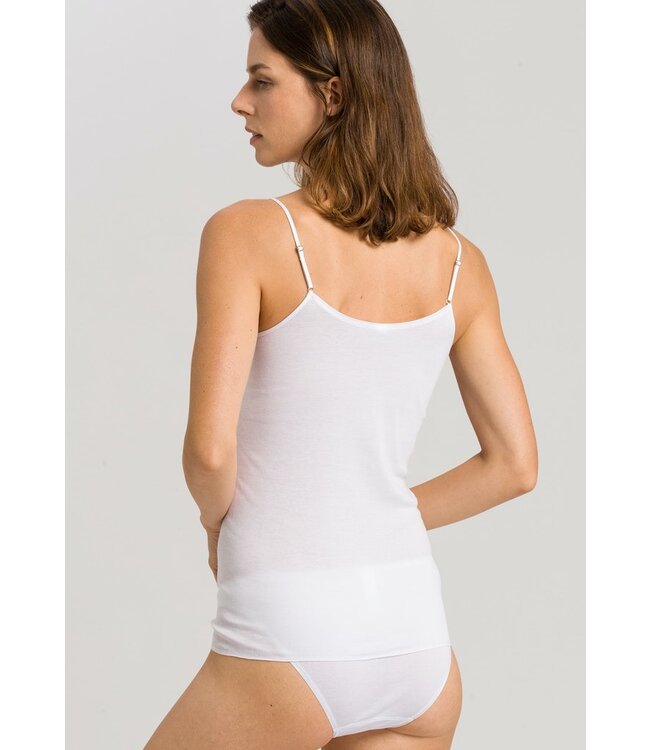 Cotton Seamless Spaghetti Top White (071600)