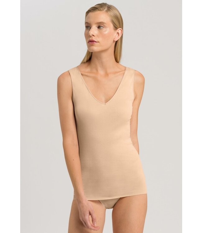 Cotton Seamless Top Beige (071602)