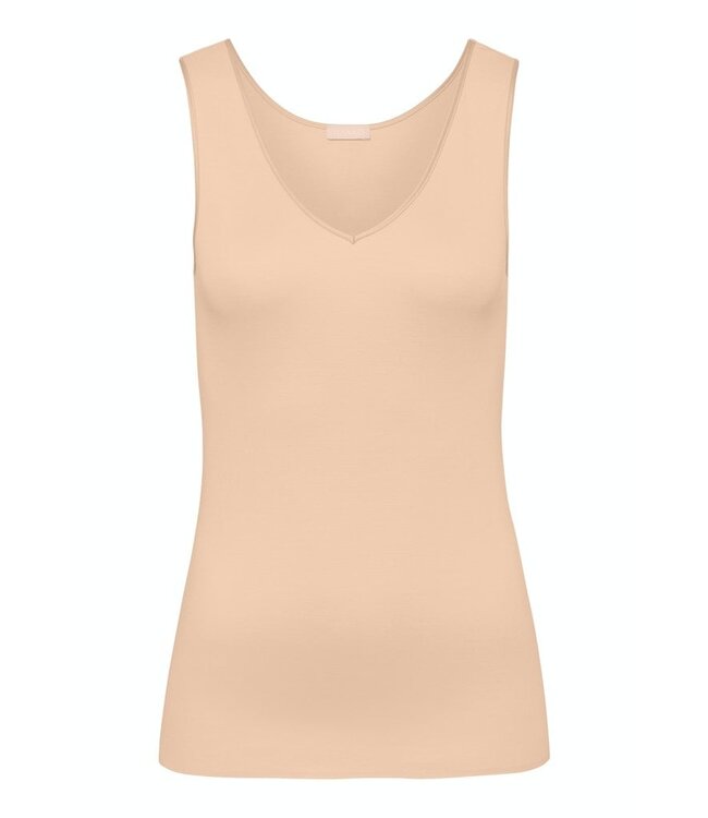 Cotton Seamless Top Beige (071602)