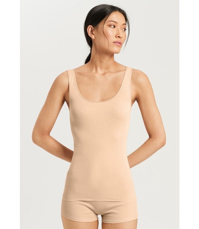 Cotton Seamless Tank Top Beige (071604)