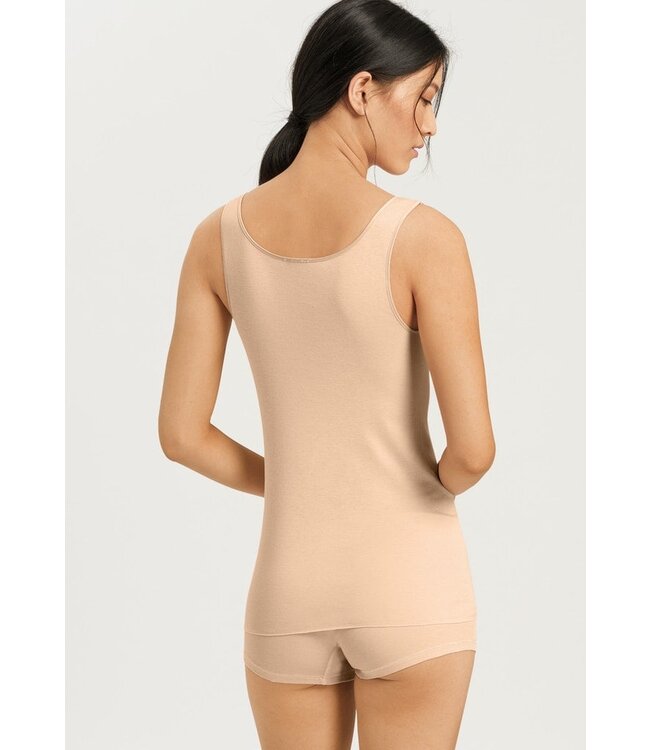 Cotton Seamless Tank Top Beige (071604)