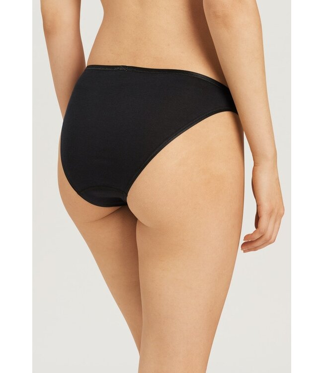 Cotton Seamless Mini Brief Black (071624)