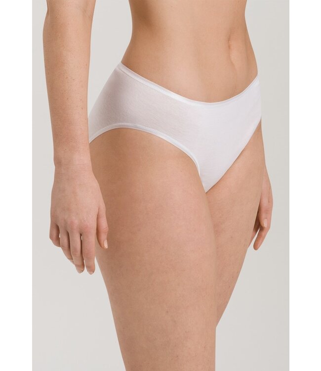 Hanro Cotton Seamless Midi Brief White