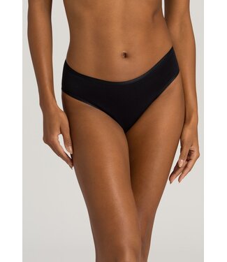Hanro Cotton Seamless Midi Brief Black