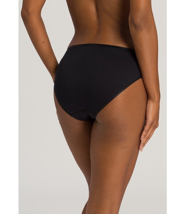 Cotton Seamless Midi Brief Black (071626)