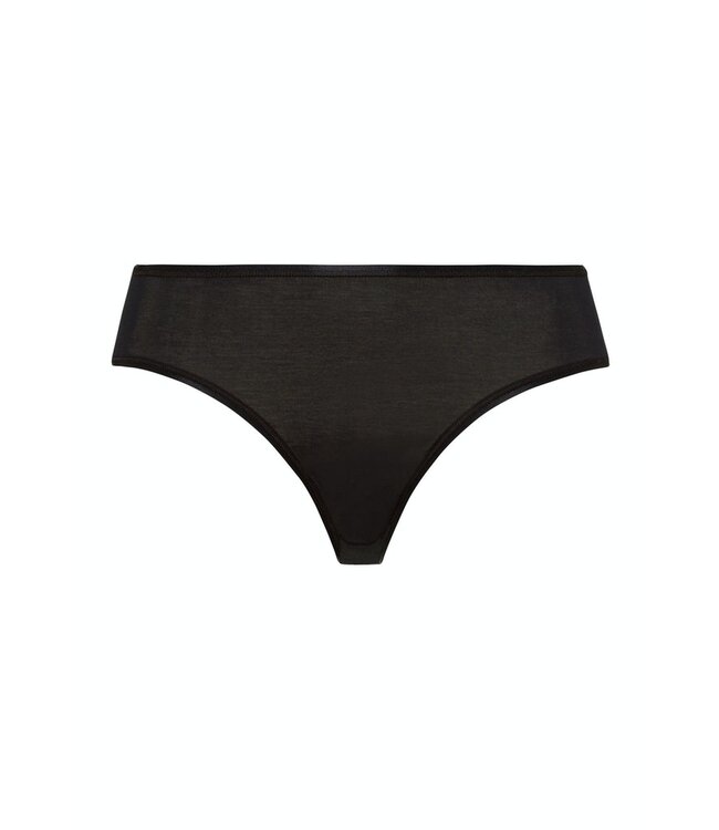 Cotton Seamless Midi Brief Black (071626)