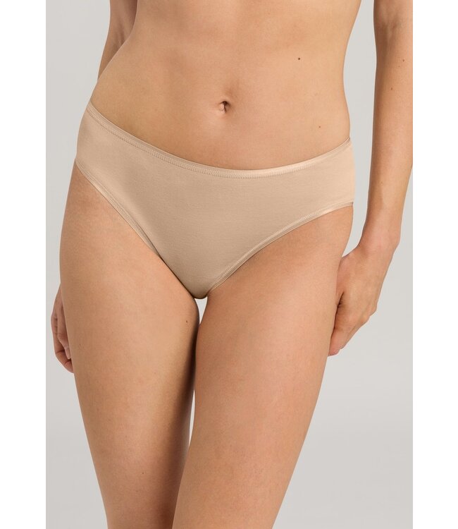 Cotton Seamless Midi Brief Beige (071626)