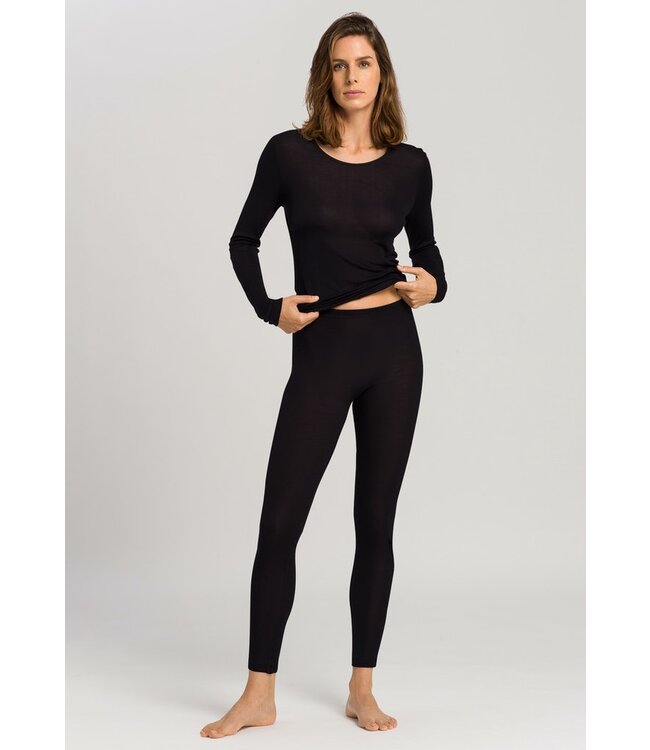 Hanro Pure Silk Leggings Black (071710)